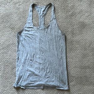 Lululemon gray racer back tank size 6
